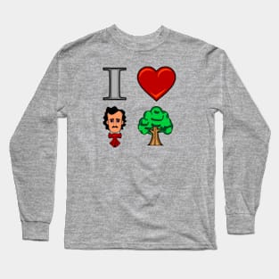 I Love Poe Tree Long Sleeve T-Shirt